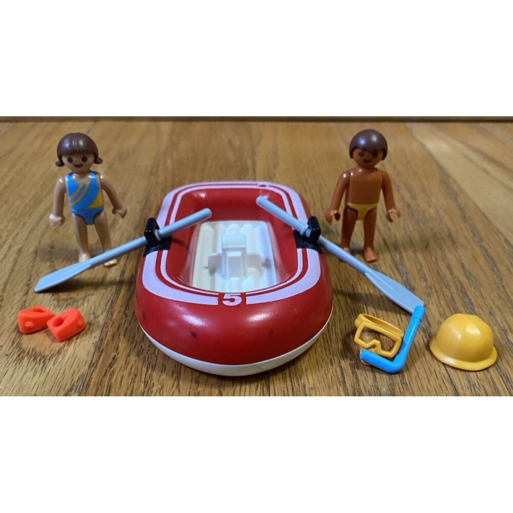 Playmobil Goebra Scuba Raft Oars Figures Accessories 9pc 2013